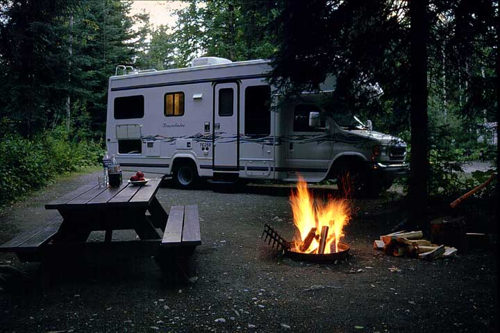 Campingplatz beim Mt. Robson