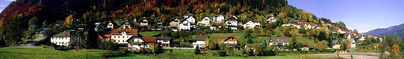 Panoramaaufnahme von Lambach